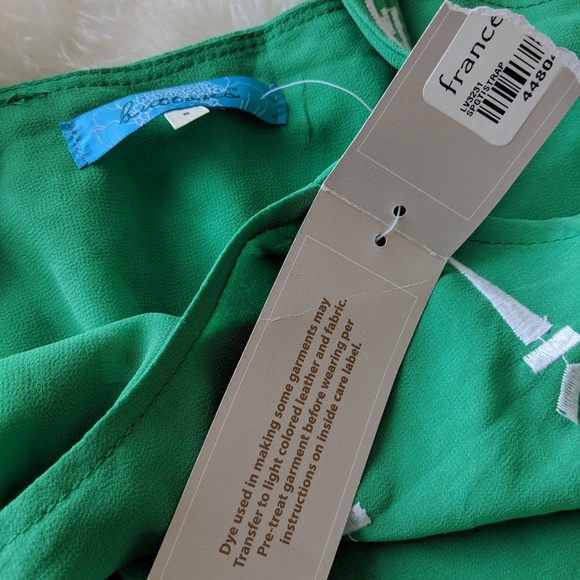 Francesca's Green Strap Crop Top - Picture 3 of 4